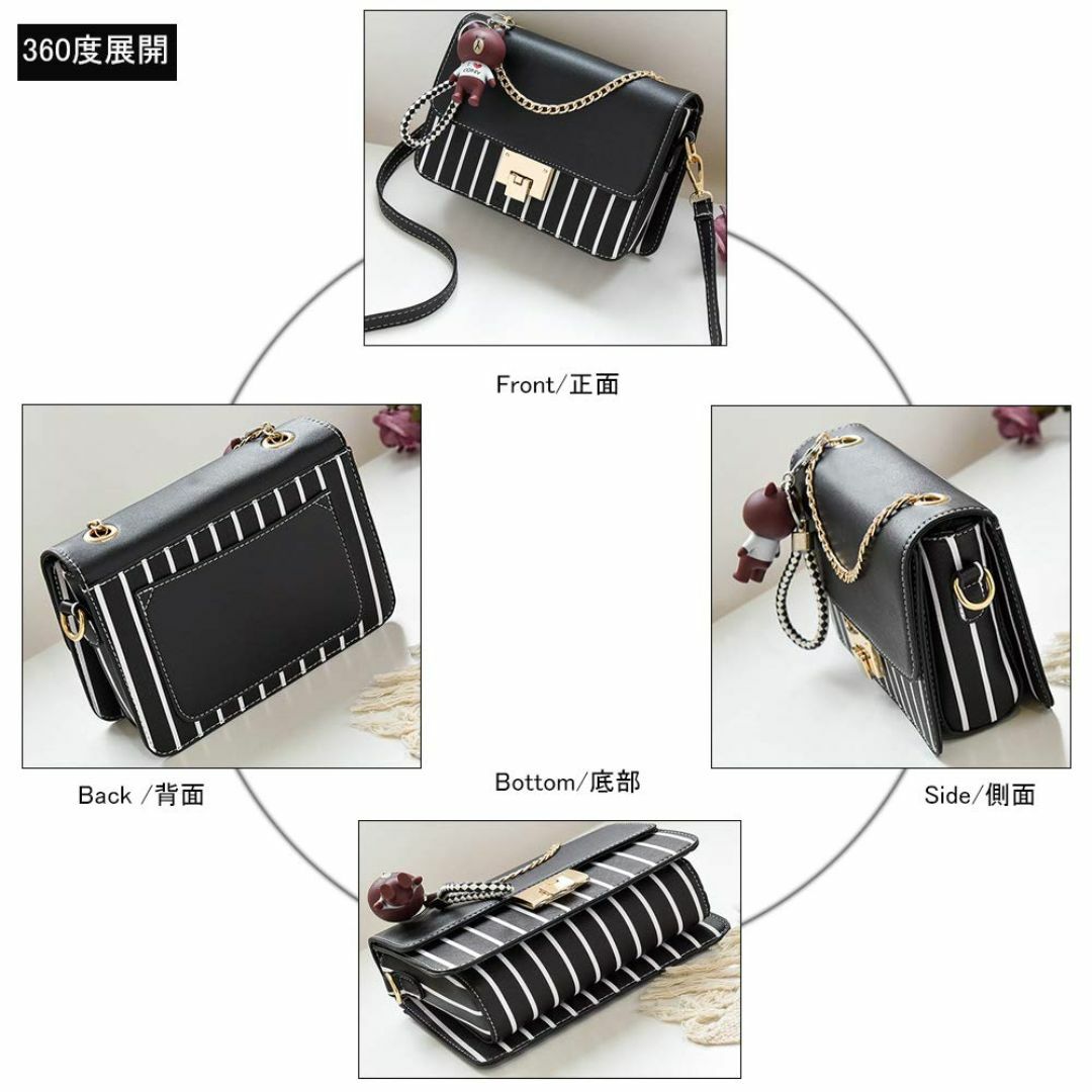 【色: striped white】[zhongningyifeng] ZNYF レディースのバッグ(その他)の商品写真