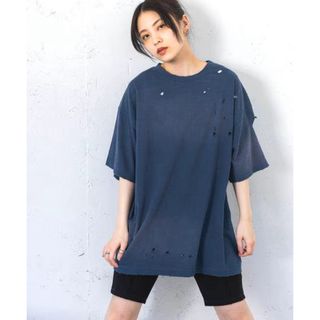 ジーナシス(JEANASIS)の【タグ付】JEANASIS ブリーチクラッシュオーバーTEE(Tシャツ(半袖/袖なし))