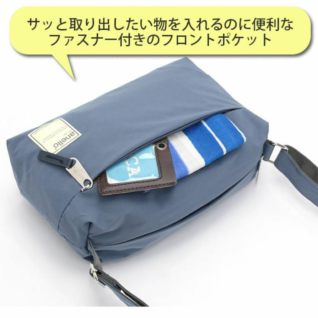 【色: グレー】[アネロ] ミニショルダーバッグ 撥水 CIRCLE ATT07 レディースのバッグ(その他)の商品写真