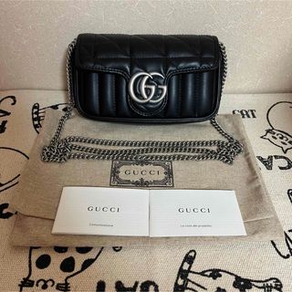 グッチ(Gucci)のGUCCI グッチ　ggマーモント　キルティングレザー スーパーミニバッグ　新品(ショルダーバッグ)