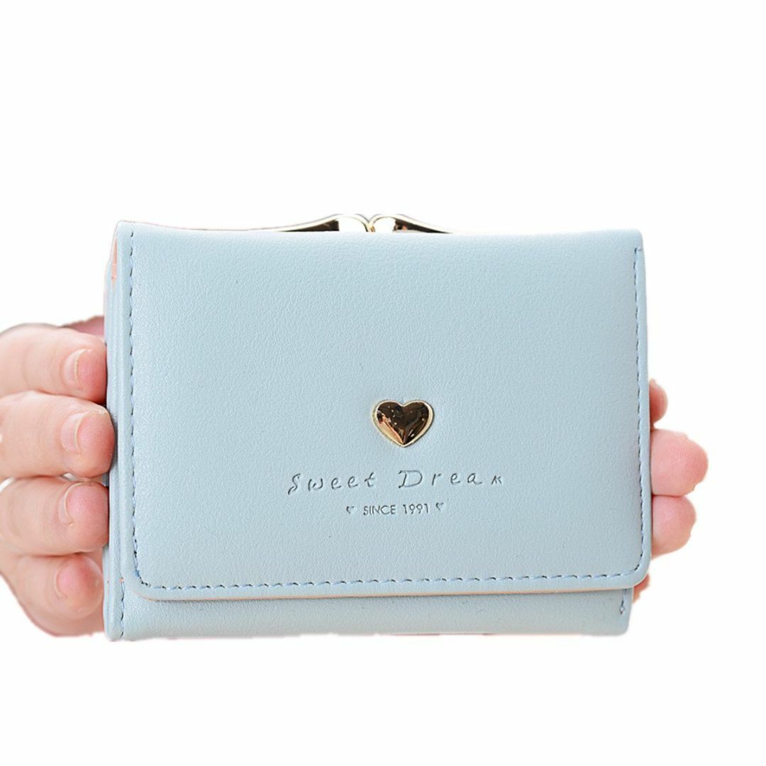 【色: ブルー】[Kingsie] 財布 女の子 ミニ財布 レディース がま口  レディースのバッグ(その他)の商品写真