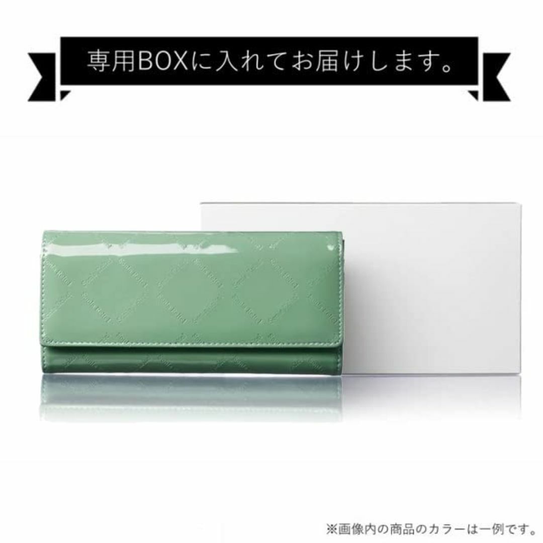 【色: ピンク×エナメル】[リンレ] 財布 レディース 長財布 二つ折り かぶせ レディースのバッグ(その他)の商品写真