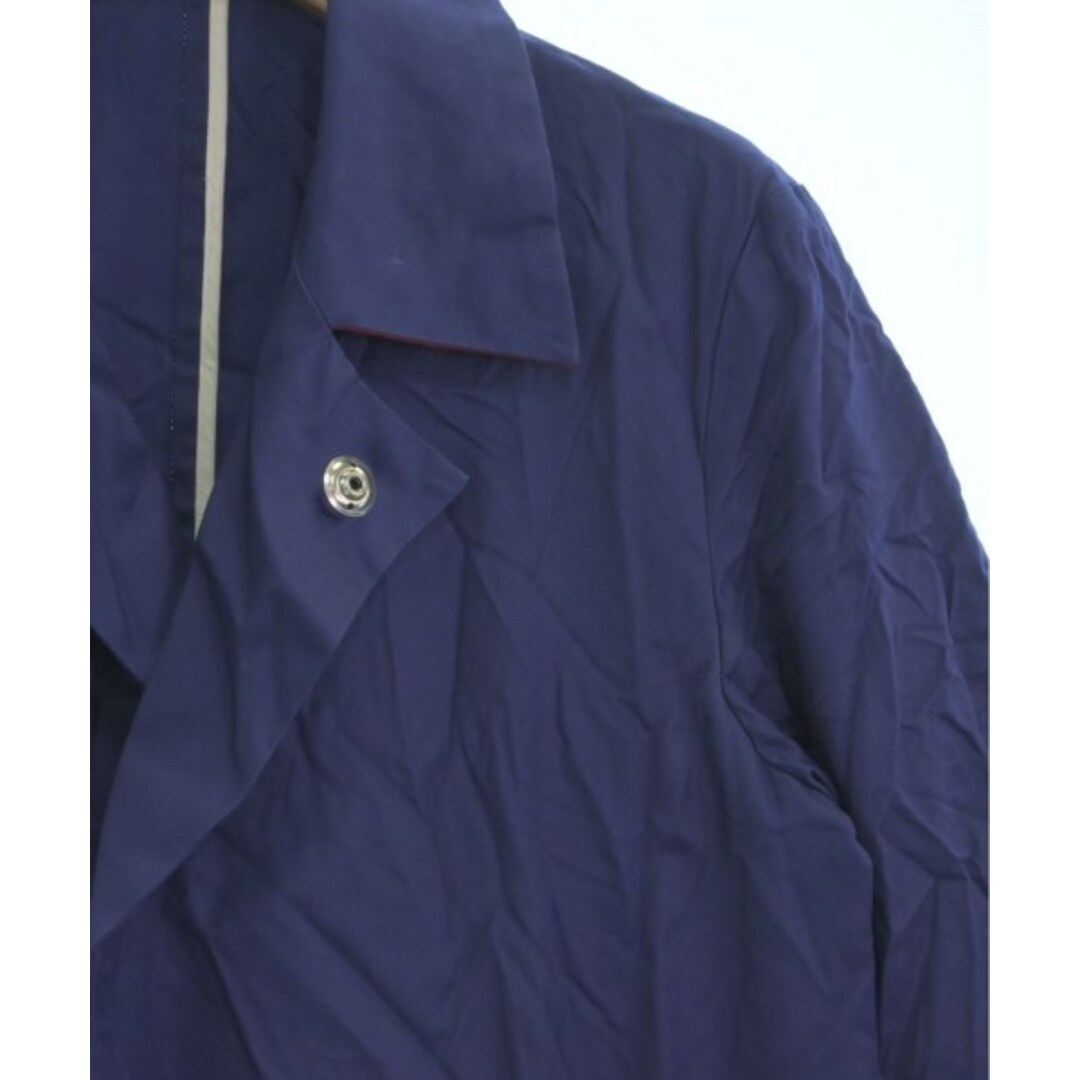 BLACK&BLUE(ブラックアンドブルー)のBLACK&BLUE ブラックアンドブルー ステンカラーコート 2(M位) 青 【古着】【中古】 メンズのジャケット/アウター(ステンカラーコート)の商品写真
