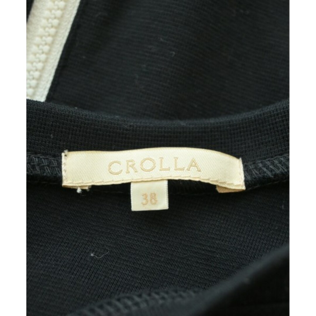CROLLA(クローラ)のcrolla クローラ ワンピース 38(M位) 黒 【古着】【中古】 レディースのワンピース(ひざ丈ワンピース)の商品写真