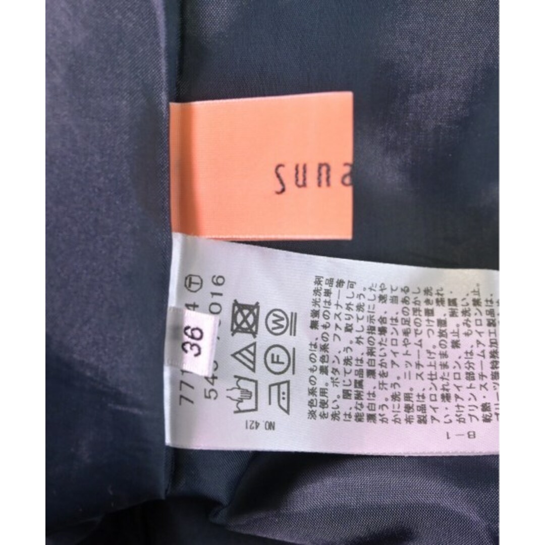 SunaUna(スーナウーナ)のSunaUna スーナウーナ ひざ丈スカート 36(S位) 紺 【古着】【中古】 レディースのスカート(ひざ丈スカート)の商品写真