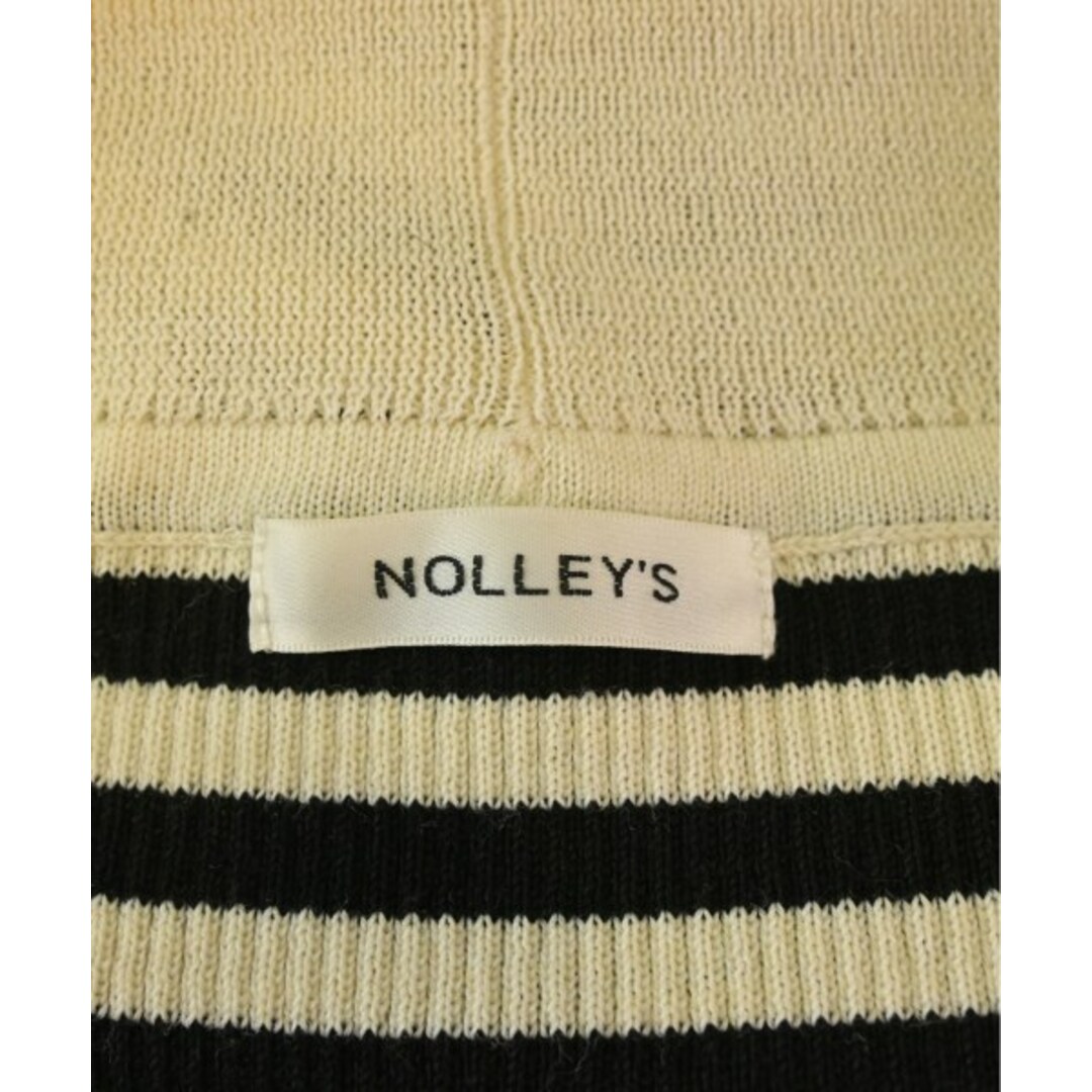 NOLLEY'S(ノーリーズ)のNolley's ノーリーズ ニット・セーター F 白x黒(ボーダー) 【古着】【中古】 レディースのトップス(ニット/セーター)の商品写真