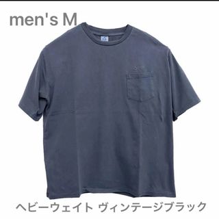 ジェリー(GERRY)のGERRY ヘビーウエイトコットン Tシャツ 半袖 M 黒 ヴィンテージ加工(Tシャツ/カットソー(半袖/袖なし))