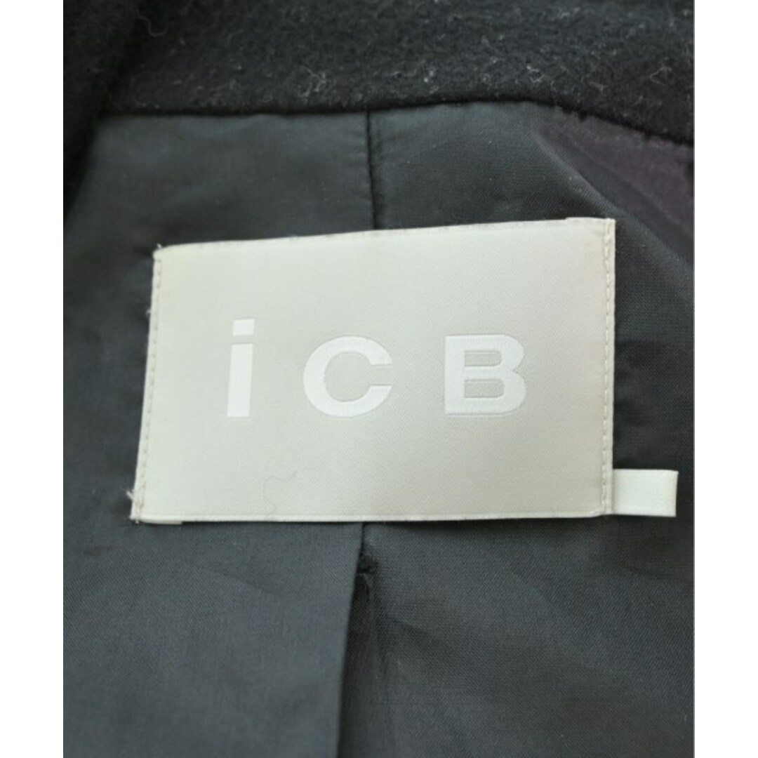 ICB(アイシービー)のI C B アイシービー コート（その他） 2(M位) 黒 【古着】【中古】 レディースのジャケット/アウター(その他)の商品写真
