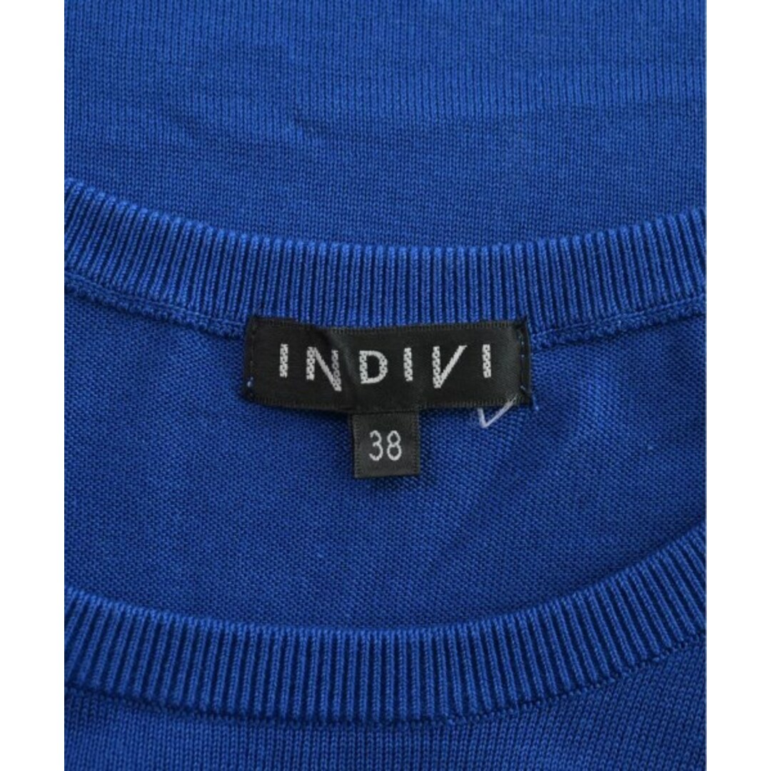 INDIVI(インディヴィ)のINDIVI インディヴィ ニット・セーター 38(M位) 青 【古着】【中古】 レディースのトップス(ニット/セーター)の商品写真