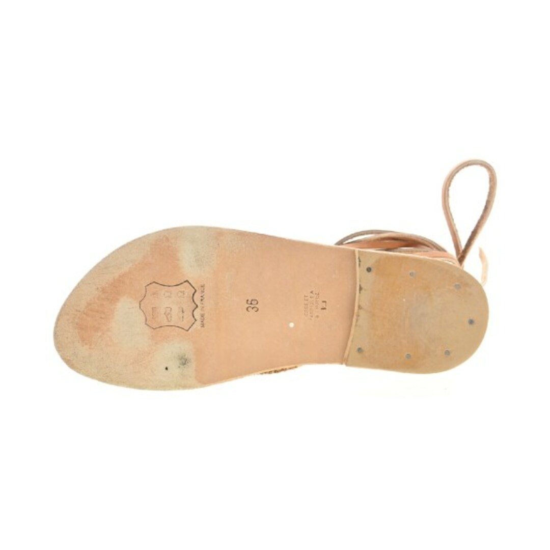 その他 ソノタ サンダル EU36(22.5cm位) 茶 【古着】【中古】 レディースの靴/シューズ(サンダル)の商品写真
