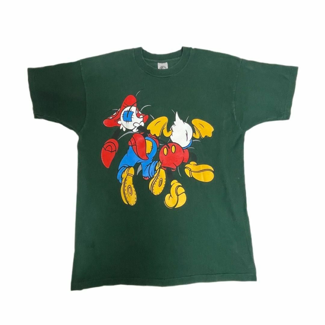 Disney(ディズニー)の【超美品】ミッキー＆コー ディズニー Tシャツ ブチ抜きミッキーTシャツ ＸＬ メンズのトップス(Tシャツ/カットソー(半袖/袖なし))の商品写真