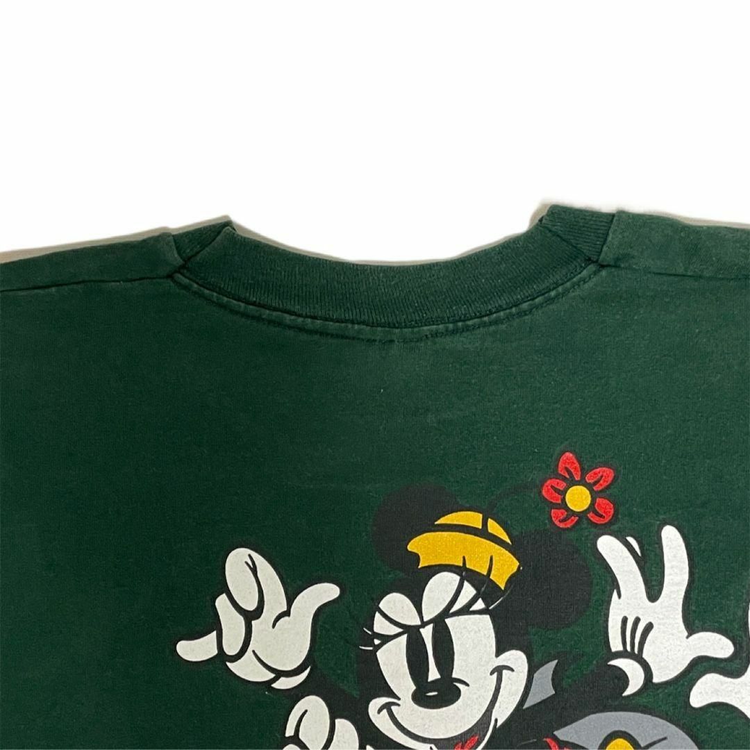 Disney(ディズニー)の【超美品】ミッキー＆コー ディズニー Tシャツ ブチ抜きミッキーTシャツ ＸＬ メンズのトップス(Tシャツ/カットソー(半袖/袖なし))の商品写真