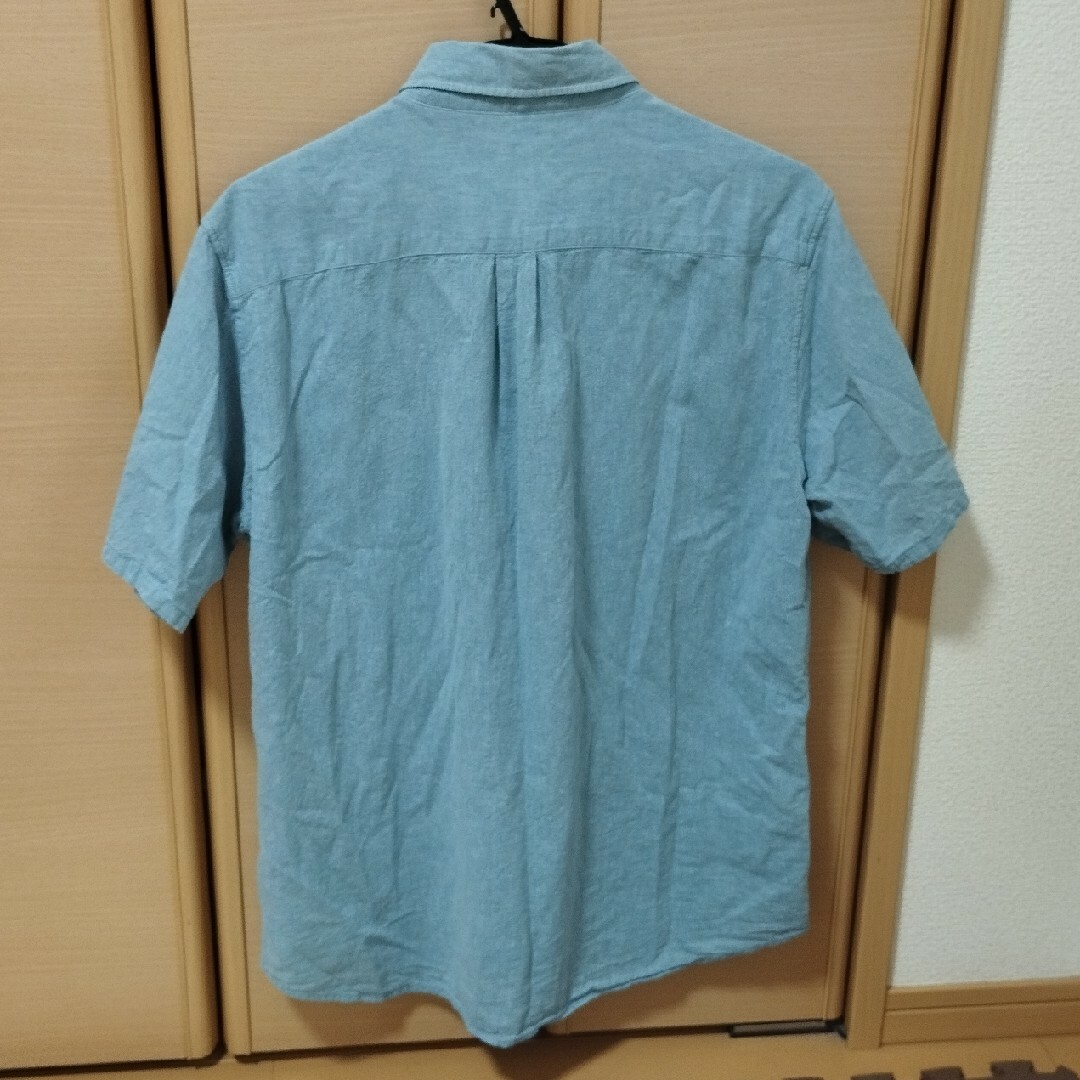 GU(ジーユー)のGU メンズ 半袖 シャツ XLサイズ ブルー メンズのトップス(シャツ)の商品写真