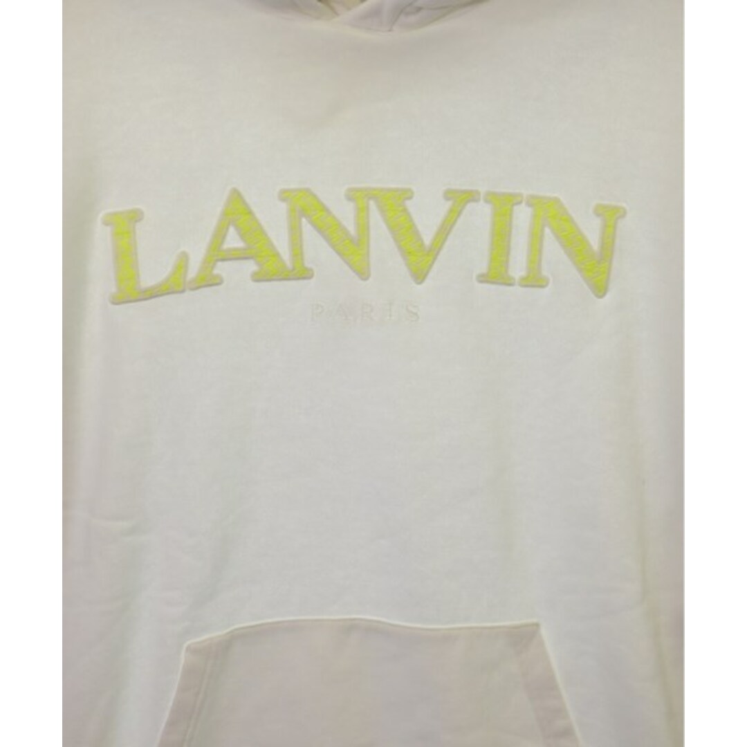 LANVIN(ランバン)のLANVIN ランバン パーカー M 白 【古着】【中古】 メンズのトップス(パーカー)の商品写真