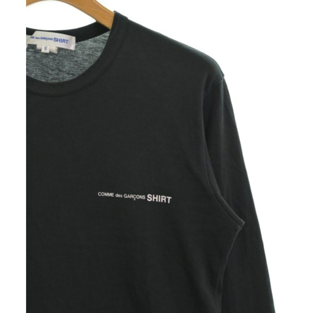 COMME des GARCONS SHIRT(コムデギャルソンシャツ)のCOMME des GARCONS SHIRT Tシャツ・カットソー M 黒 【古着】【中古】 メンズのトップス(Tシャツ/カットソー(半袖/袖なし))の商品写真