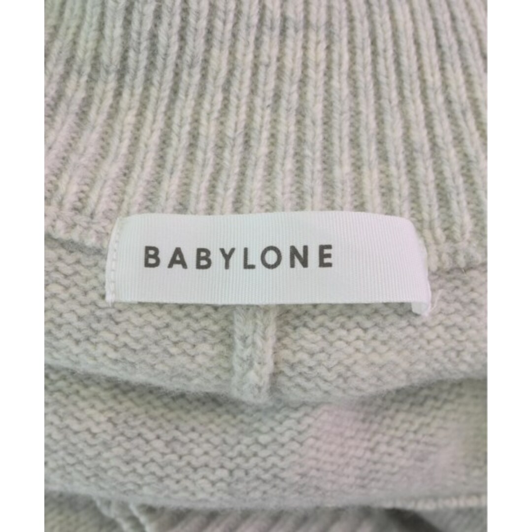 BABYLONE(バビロン)のBABYLONE バビロン ニット・セーター 38(M位) グレー 【古着】【中古】 レディースのトップス(ニット/セーター)の商品写真