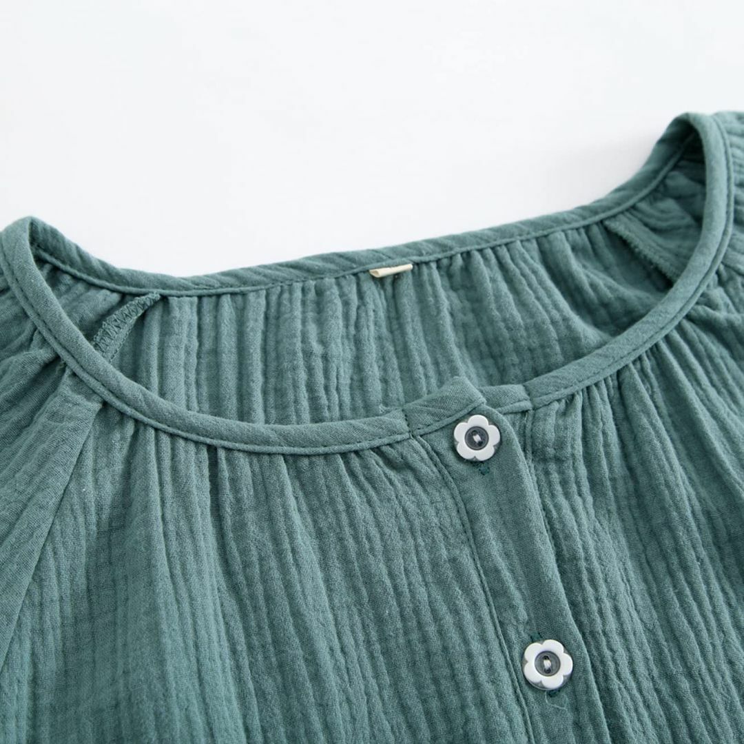 [SISOFTLY] パジャマ半袖 レディース 前開き 上下セット夏 肌に優しい レディースのファッション小物(その他)の商品写真