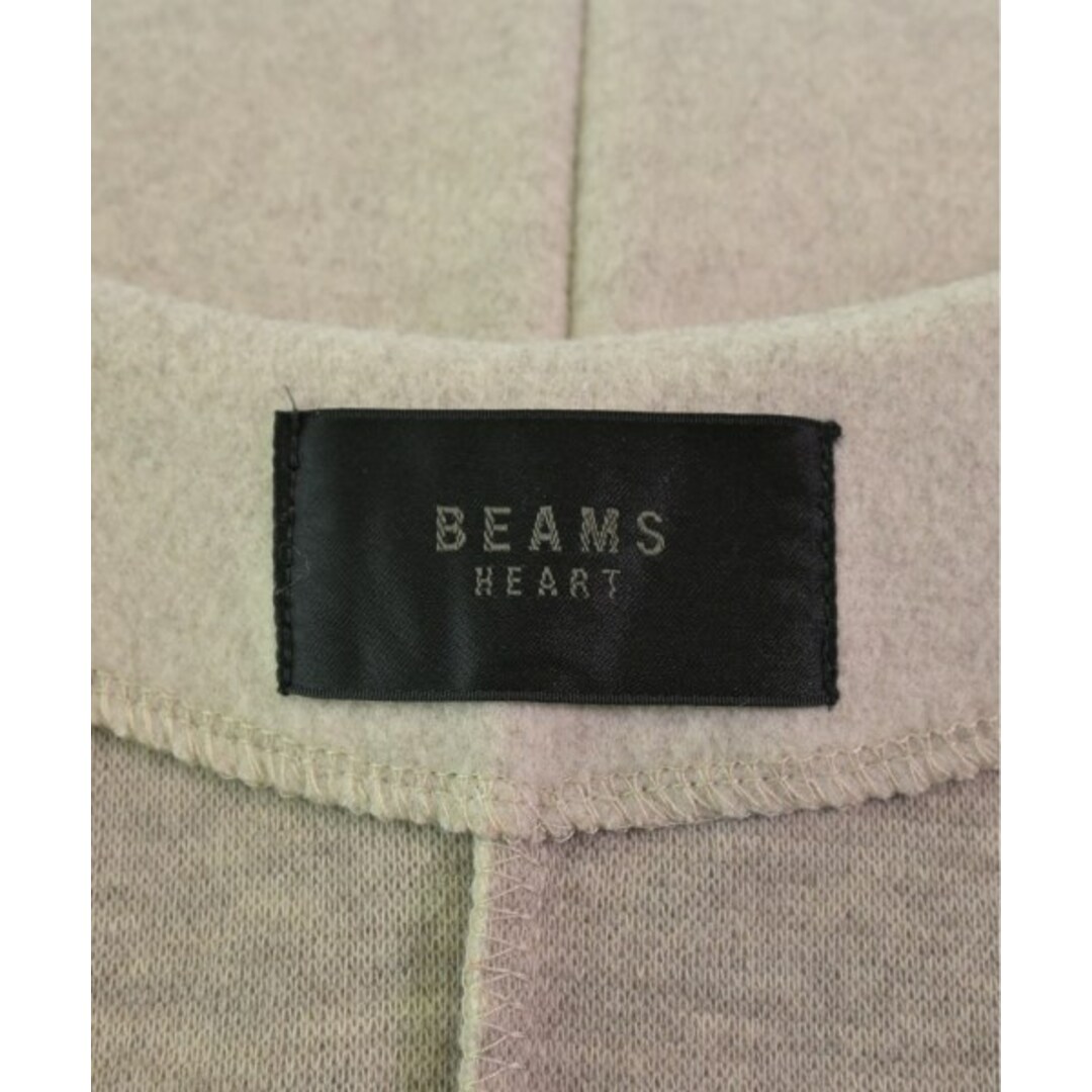 BEAMS HEART ビームスハート ワンピース -(XL位) ベージュ 【古着】【中古】 レディースのワンピース(ひざ丈ワンピース)の商品写真