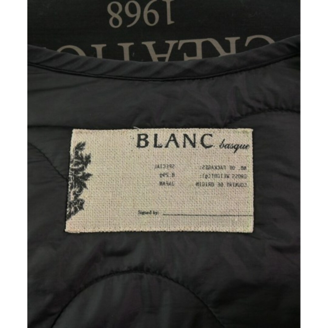 blanc basque(ブランバスク)のblanc basque ブランバスク ブルゾン（その他） 38(M位) 黒 【古着】【中古】 レディースのジャケット/アウター(その他)の商品写真