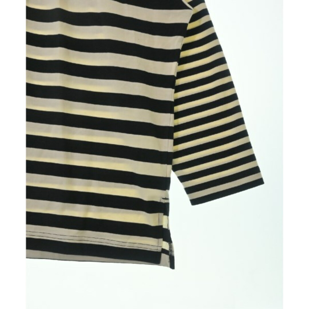 s'yte サイト Tシャツ・カットソー 3(L位) アイボリーx黒(ボーダー) 【古着】【中古】 メンズのトップス(Tシャツ/カットソー(半袖/袖なし))の商品写真