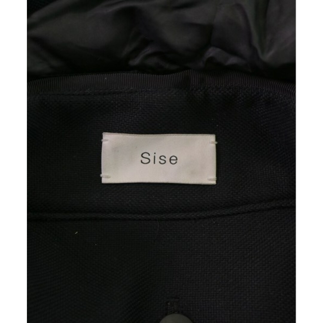 Sise(シセ)のSise シセ モッズコート 1(S位) 黒 【古着】【中古】 メンズのジャケット/アウター(モッズコート)の商品写真