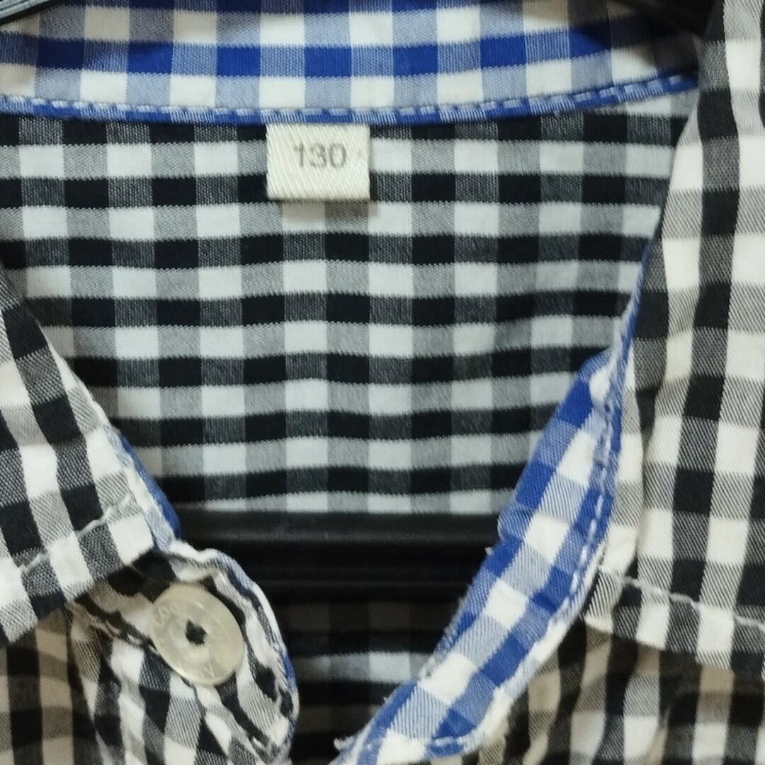 キッズ男の子 女の子長袖 シャツ130cm キッズ/ベビー/マタニティのキッズ服男の子用(90cm~)(Tシャツ/カットソー)の商品写真