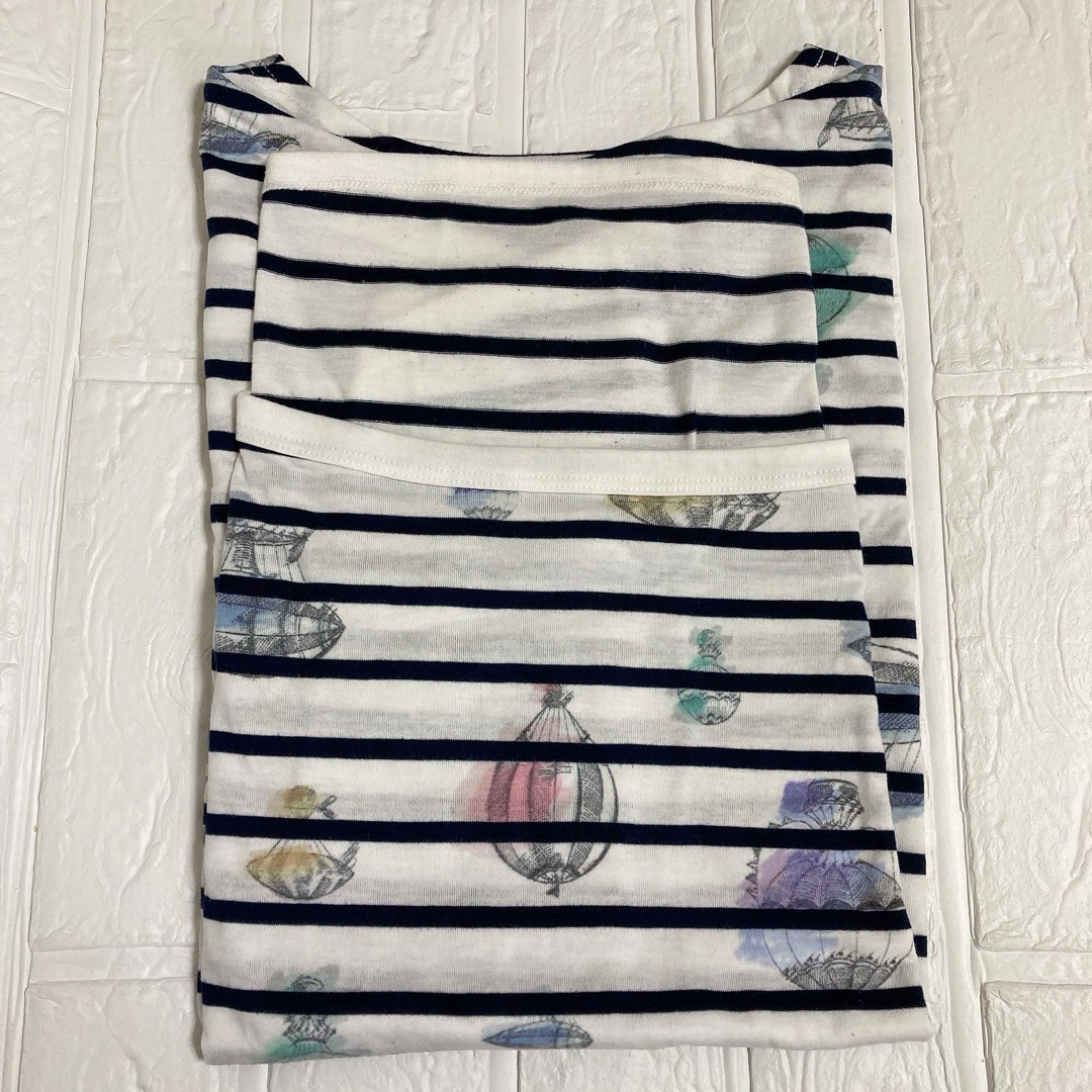 気球プリントドルマンTシャツ　Tシャツ　ドルマン　体型カバー レディースのトップス(Tシャツ(半袖/袖なし))の商品写真