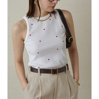 ラウンジドレス(Loungedress)のハート刺繍タンク(カットソー(半袖/袖なし))