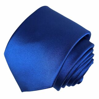 【色: ブルー】[ミチコロンドン] 大きい方用 ロングネクタイ 全長 170cm(その他)