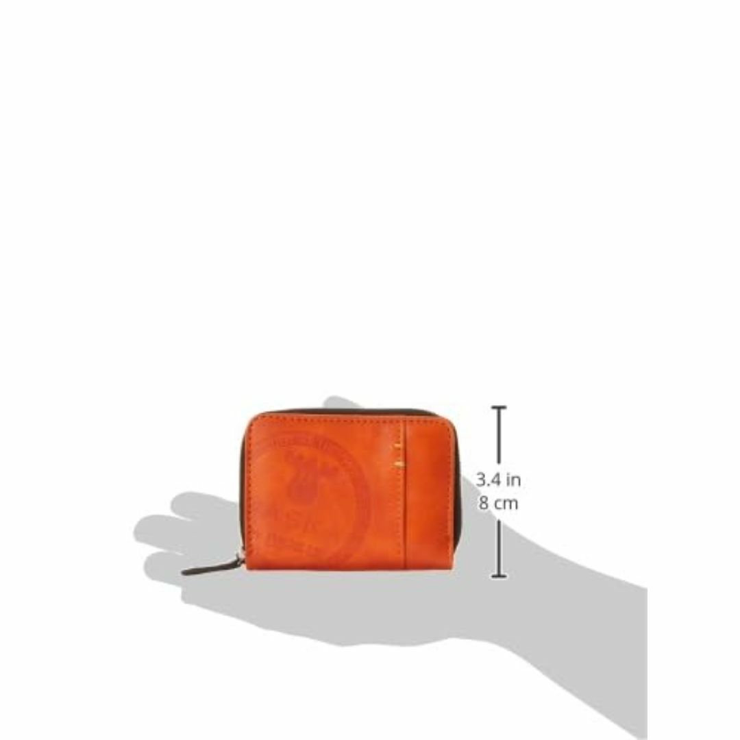 【色: オレンジ】[モズ] VASKA カリオン ファスナー小銭入れ レディース レディースのバッグ(その他)の商品写真