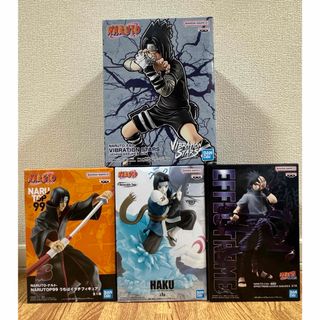 バンプレスト(BANPRESTO)の新品未開封　NARUTOーナルトー うちはサスケ、うちはイタチ、ハク　フィギュア(アニメ/ゲーム)