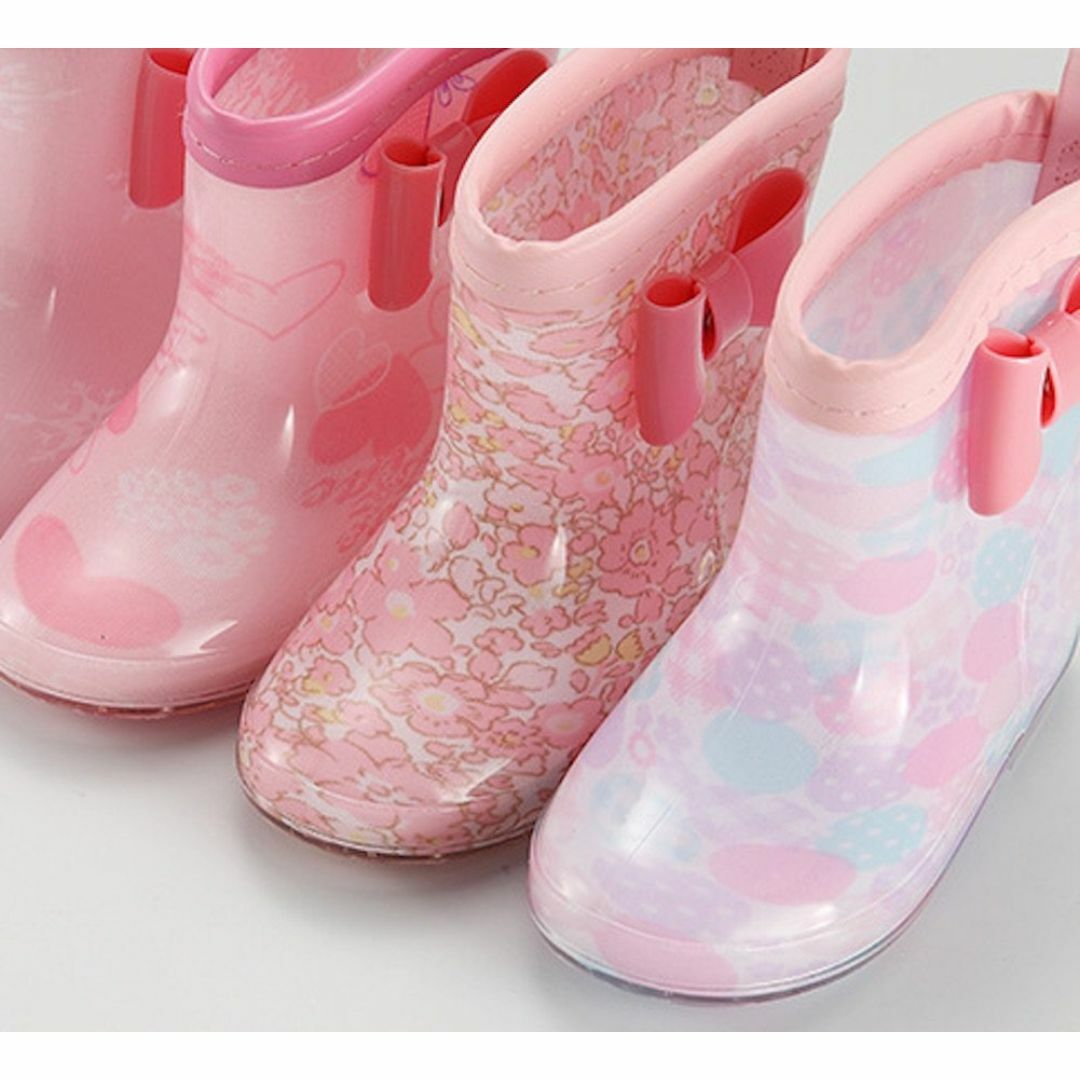 [ココマリ] 女の子 レインブーツ 長靴 レイン シューズ ブーツ 雨靴 キッズ キッズ/ベビー/マタニティのベビー服(~85cm)(その他)の商品写真
