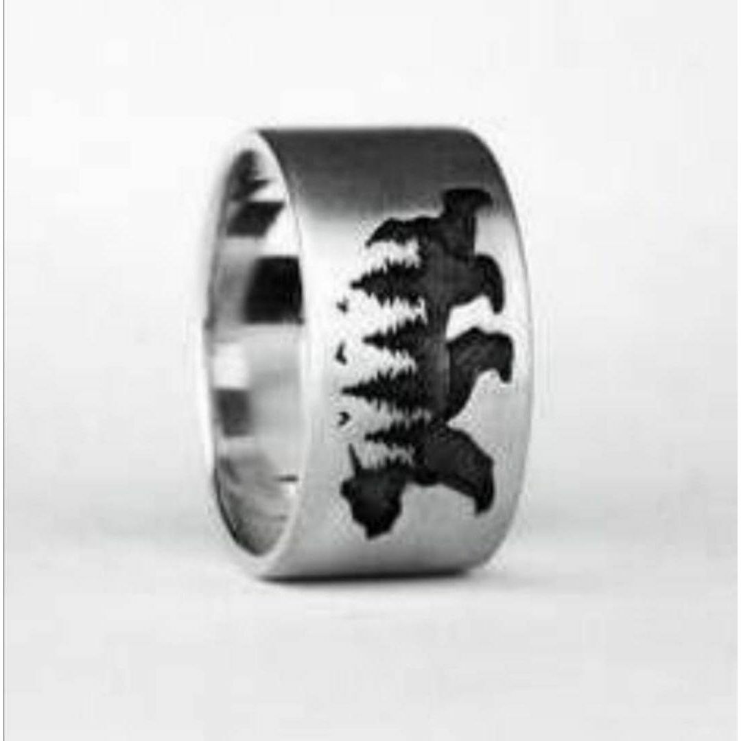 【H052】リング メンズ アクセサリー シルバー ウルフ 指輪 20号 メンズのアクセサリー(リング(指輪))の商品写真