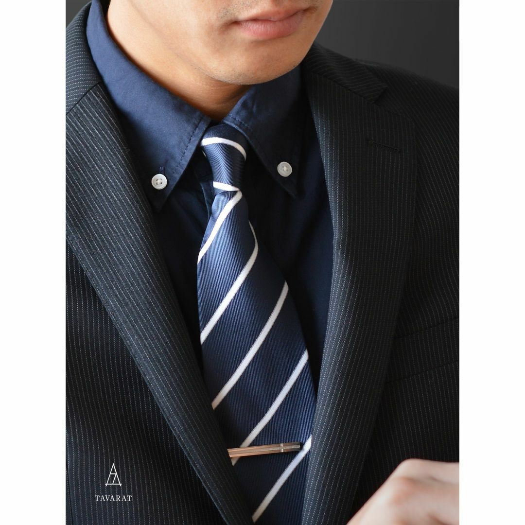 【色: ブラックシルバー】[タバラット] ネクタイピン カフス セット 日本製  メンズのアクセサリー(その他)の商品写真