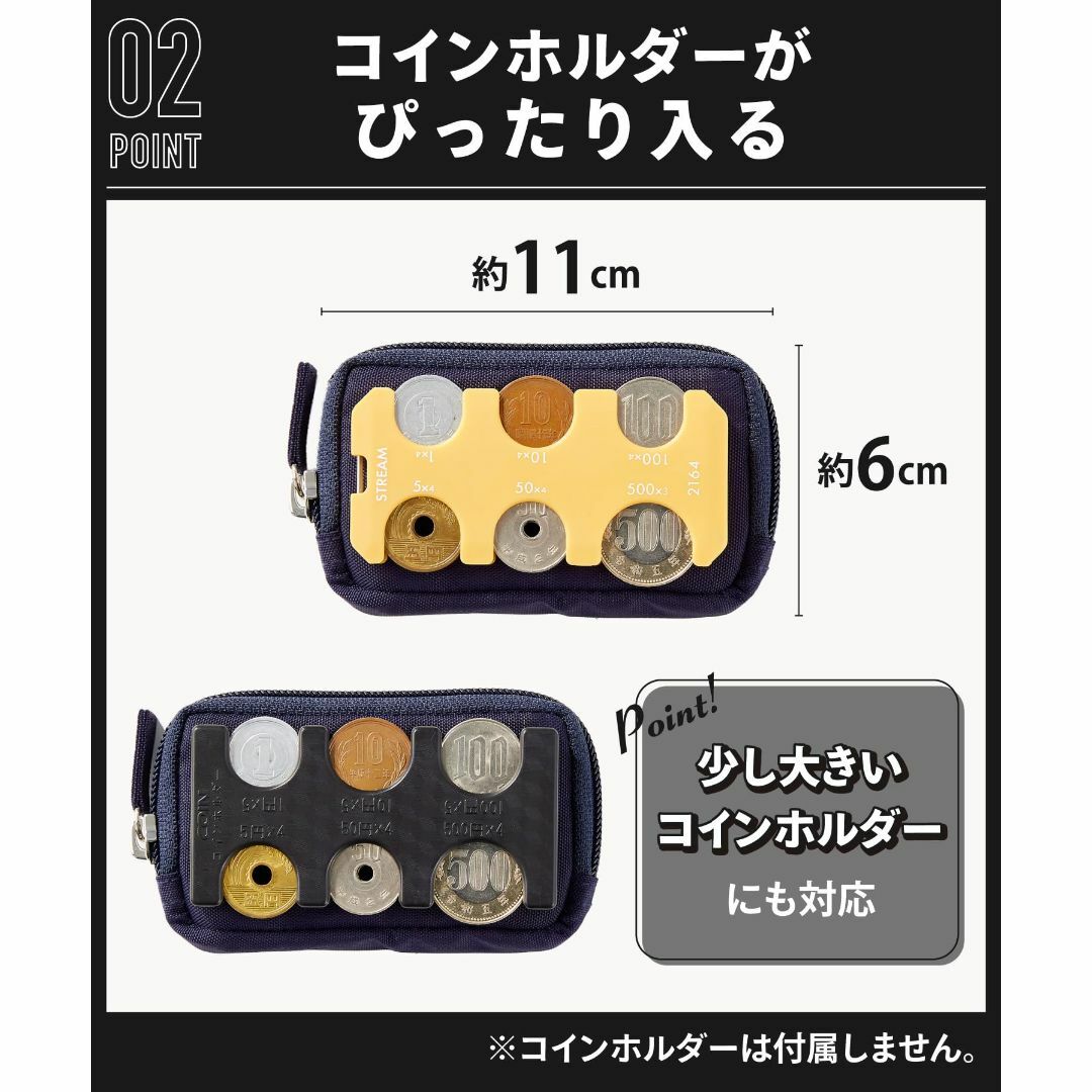 【色: グレー】[STREAM] コインホルダー ケース 小銭入れ 財布 コイン メンズのバッグ(その他)の商品写真