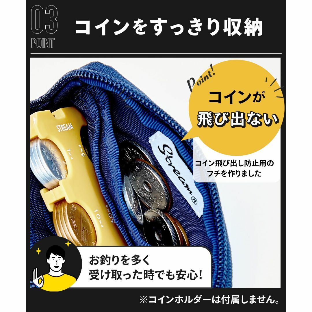 【色: グレー】[STREAM] コインホルダー ケース 小銭入れ 財布 コイン メンズのバッグ(その他)の商品写真