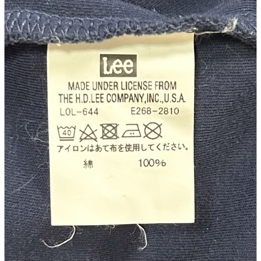 Lee(リー)のLee UNION MADEメンズ 別注デニムポケットロンT ネイビー/ホワイト メンズのトップス(Tシャツ/カットソー(七分/長袖))の商品写真