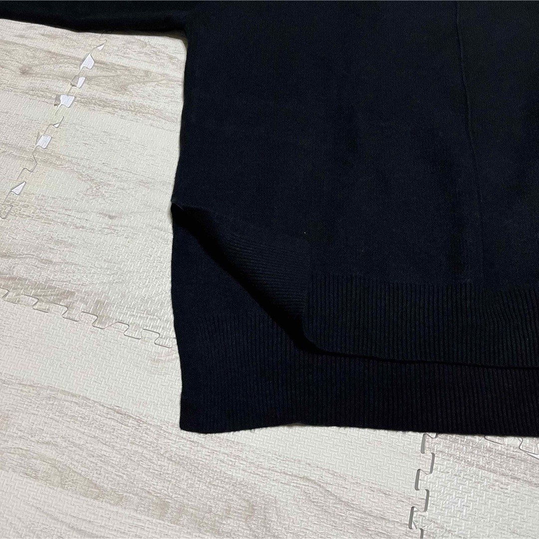 Discoat(ディスコート)のDiscoat  起毛スムースハイネックプルオーバー 黒 フリーサイズ レディースのトップス(ニット/セーター)の商品写真