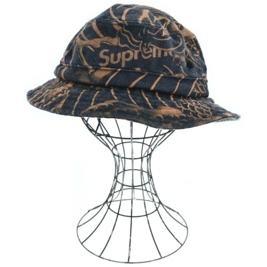 Supreme(シュプリーム)のSupreme シュプリーム ハット S/M 茶x黒(総柄) 【古着】【中古】 メンズの帽子(ハット)の商品写真