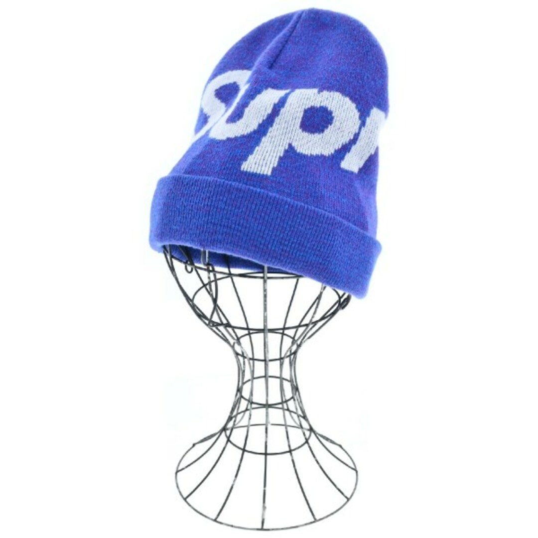 Supreme(シュプリーム)のSupreme シュプリーム ニットキャップ・ビーニー - 青x紫 【古着】【中古】 メンズの帽子(ニット帽/ビーニー)の商品写真