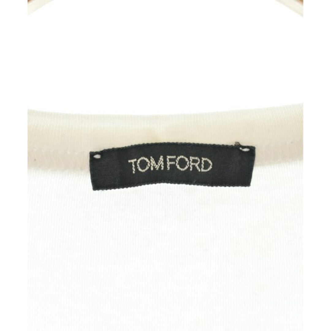 TOM FORD(トムフォード)のTOM FORD トムフォード Tシャツ・カットソー M 白 【古着】【中古】 メンズのトップス(Tシャツ/カットソー(半袖/袖なし))の商品写真
