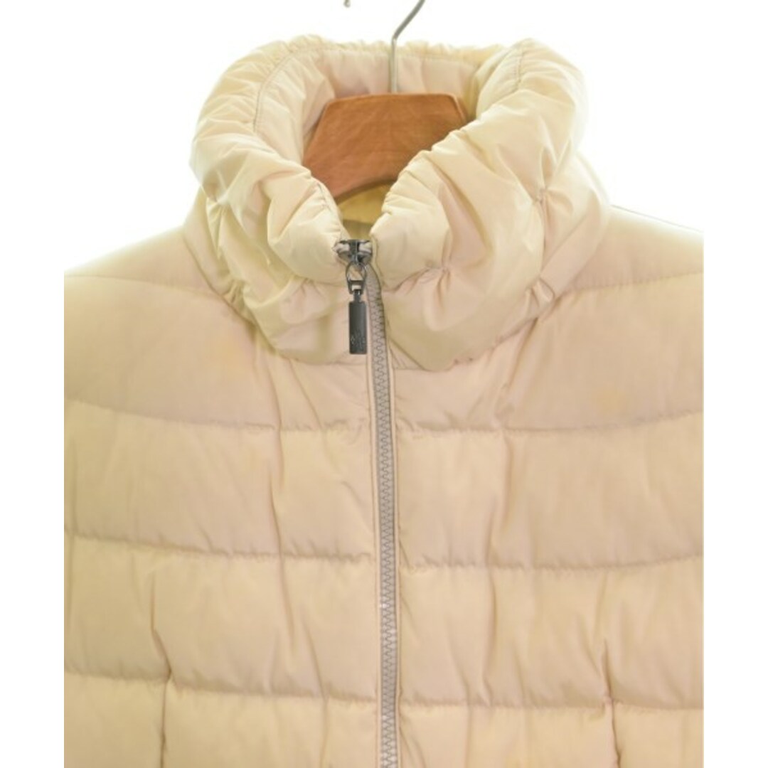 MONCLER(モンクレール)のMONCLER ダウンジャケット/ダウンベスト 1(S位) アイボリー 【古着】【中古】 レディースのジャケット/アウター(ダウンジャケット)の商品写真