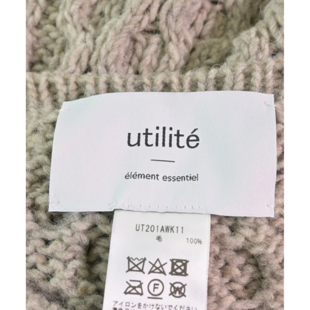 utilite ユティリテ ベスト F ベージュ 【古着】【中古】 レディースのトップス(ベスト/ジレ)の商品写真