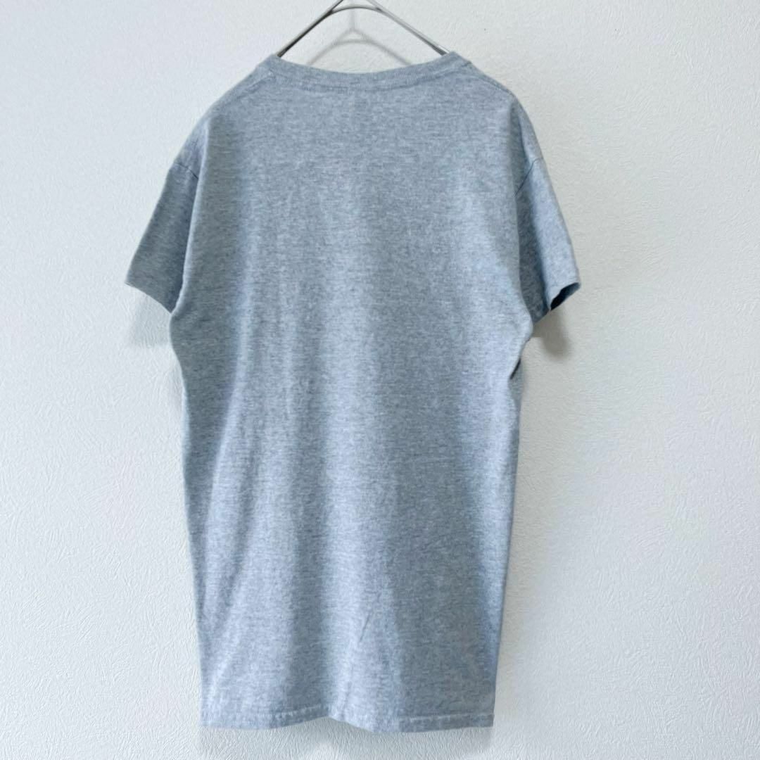 ギルダン Tシャツ クルーネック 古着 S プリント柄 グレー/45 メンズのトップス(Tシャツ/カットソー(半袖/袖なし))の商品写真