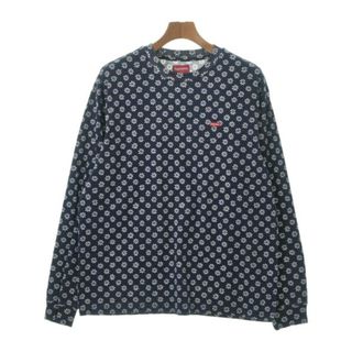 シュプリーム(Supreme)のSupreme シュプリーム Tシャツ・カットソー S 紺x白x青等(花柄) 【古着】【中古】(Tシャツ/カットソー(半袖/袖なし))