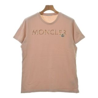 モンクレール(MONCLER)のMONCLER モンクレール Tシャツ・カットソー L ピンク 【古着】【中古】(カットソー(半袖/袖なし))