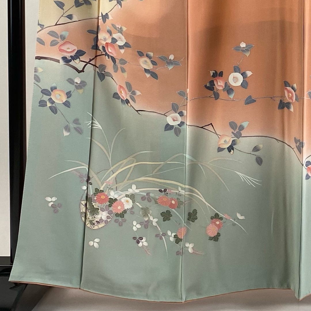 訪問着 身丈162cm 裄丈66.5cm 正絹 美品 秀品 【中古】 レディースの水着/浴衣(着物)の商品写真