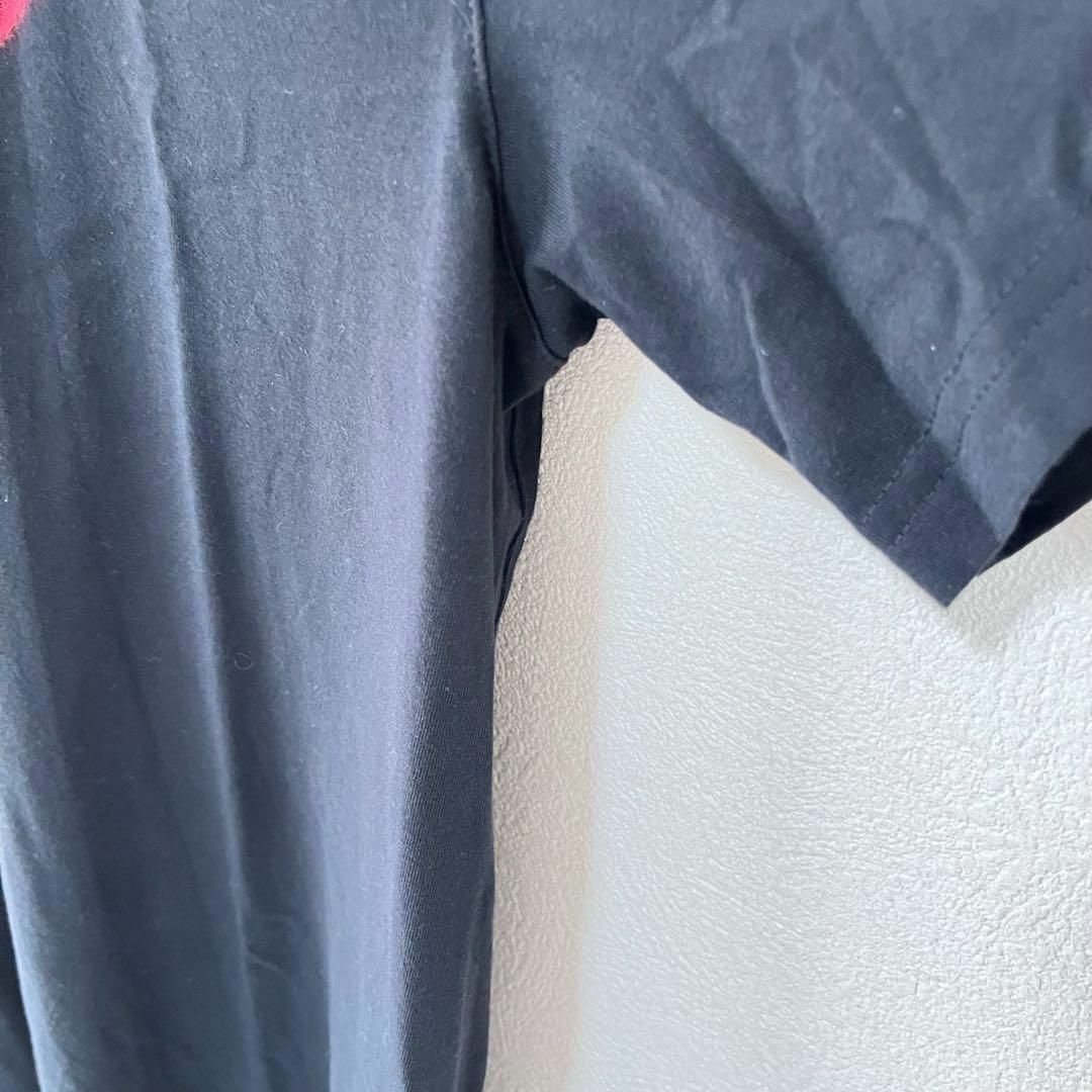 NIKE(ナイキ)のナイキ NIKE Tシャツ 古着 L スウッシュ ビッグロゴ ブラック/52 メンズのトップス(Tシャツ/カットソー(半袖/袖なし))の商品写真