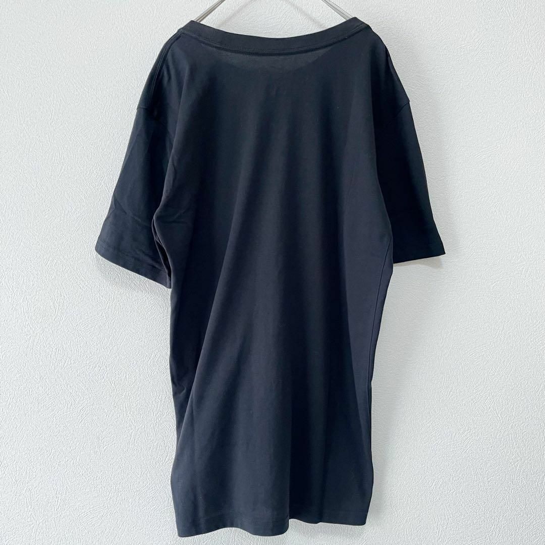 NIKE(ナイキ)のナイキ NIKE Tシャツ 古着 L スウッシュ ビッグロゴ ブラック/52 メンズのトップス(Tシャツ/カットソー(半袖/袖なし))の商品写真