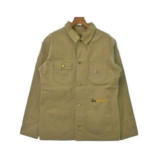 ステューシー(STUSSY)のSTUSSY ステューシー カバーオール L ベージュ 【古着】【中古】(カバーオール)